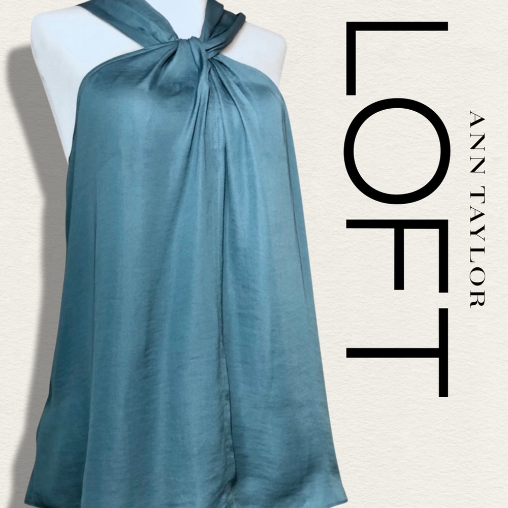 ANN TAYLOR‎ LOFT Keyhole Halter Top - Picture 4 of 14